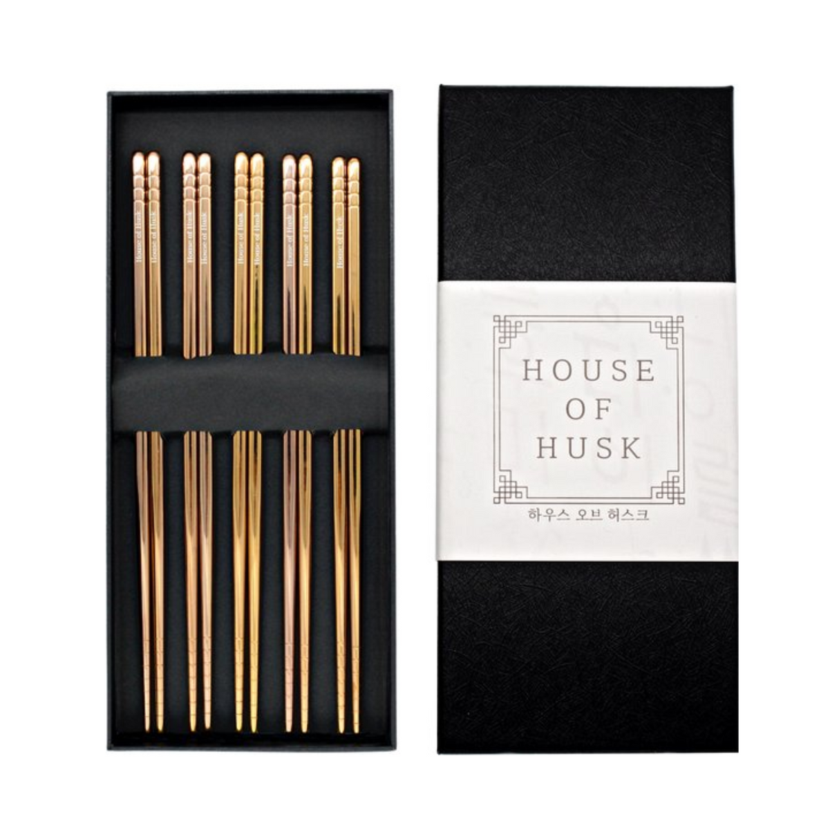 Chopstick Set Rose Goud