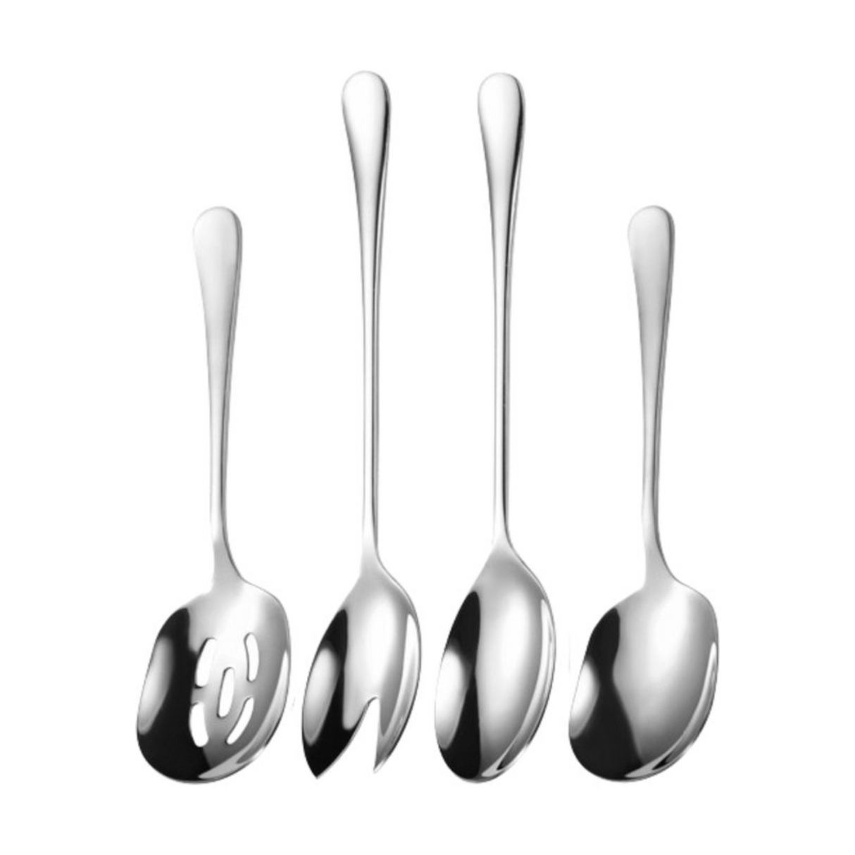 Opscheplepel Zilver Mix Set