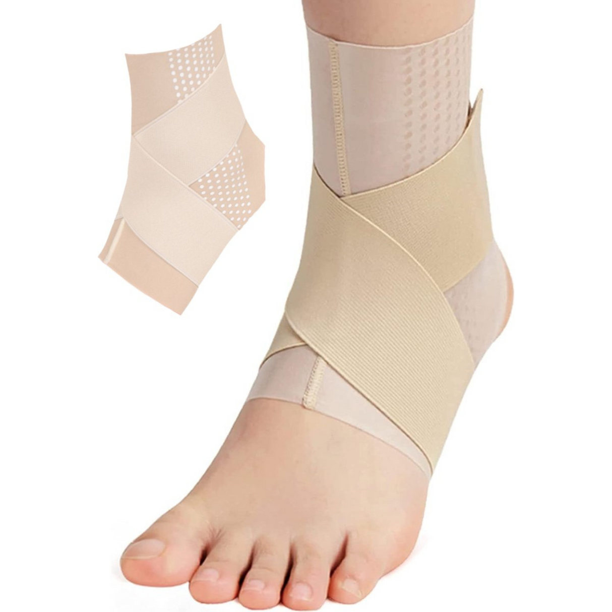 Enkelbrace Dun Beige 1 Paar