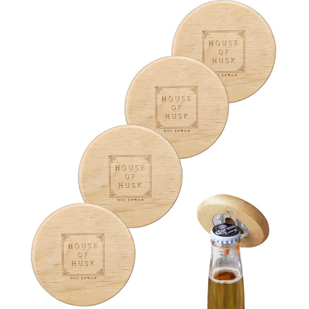 Magneet Flessenopener 4 Stuks