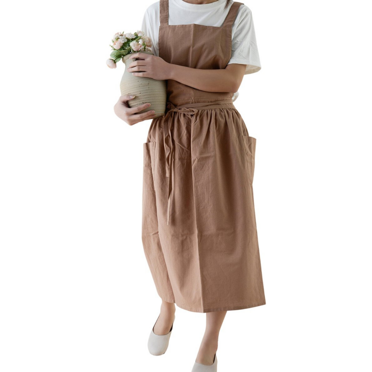 Keukenschort 'Ruffle' Bruin