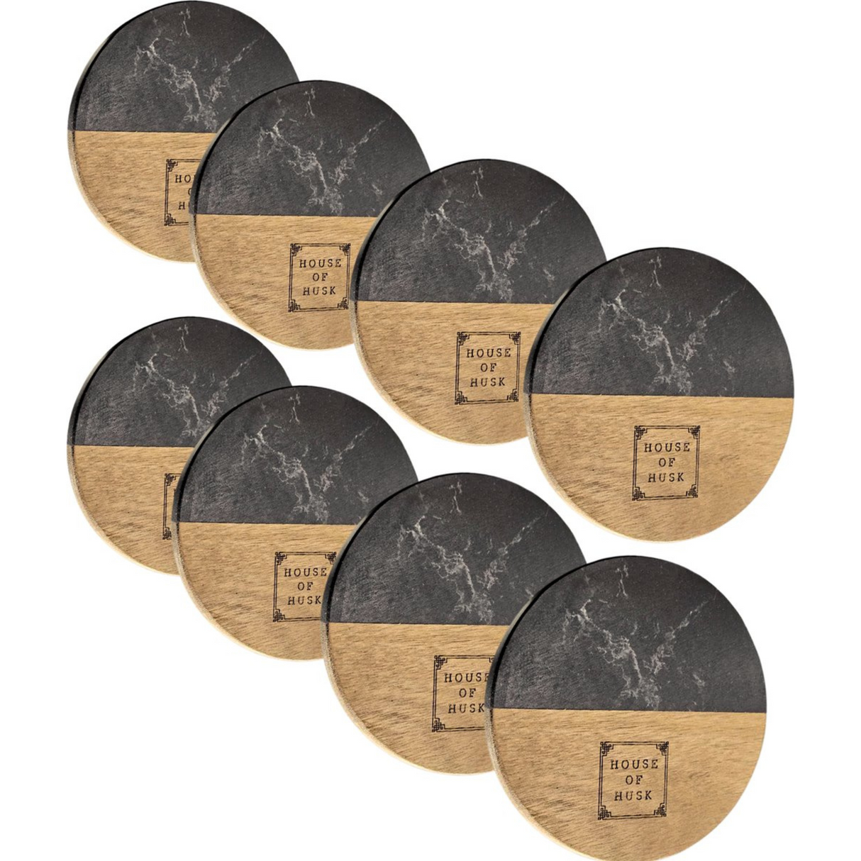 Duo Tone Onderzetters Zwart