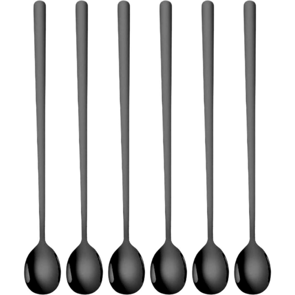 Macchiato Lepels 20cm Zwart 6 Stuks