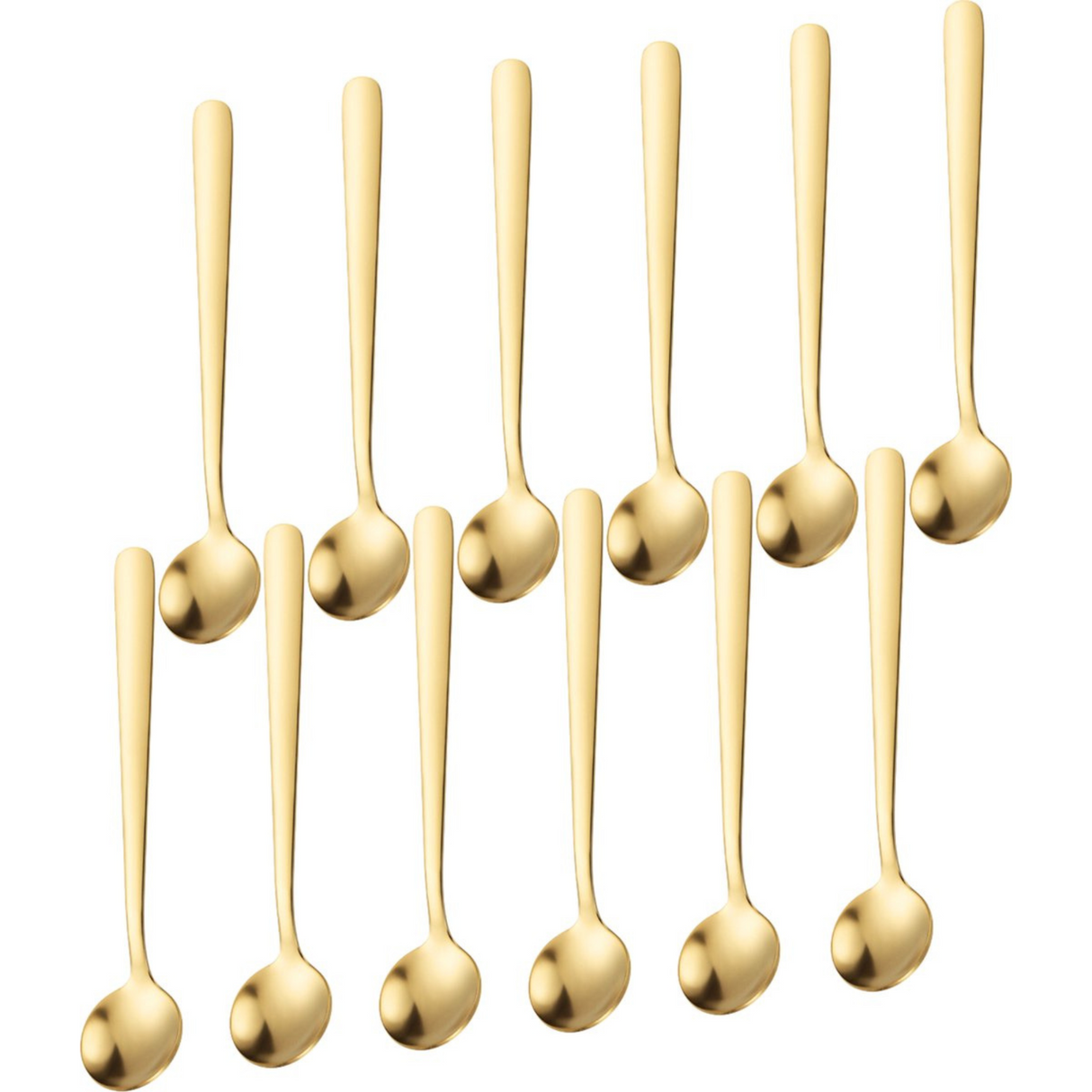 Koffielepels 13cm Goud 12 Stuks