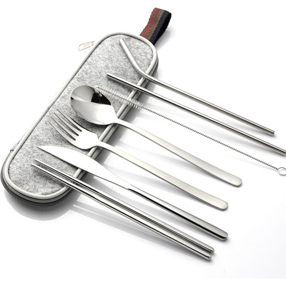 Reisbestek 7 Delig Zilver