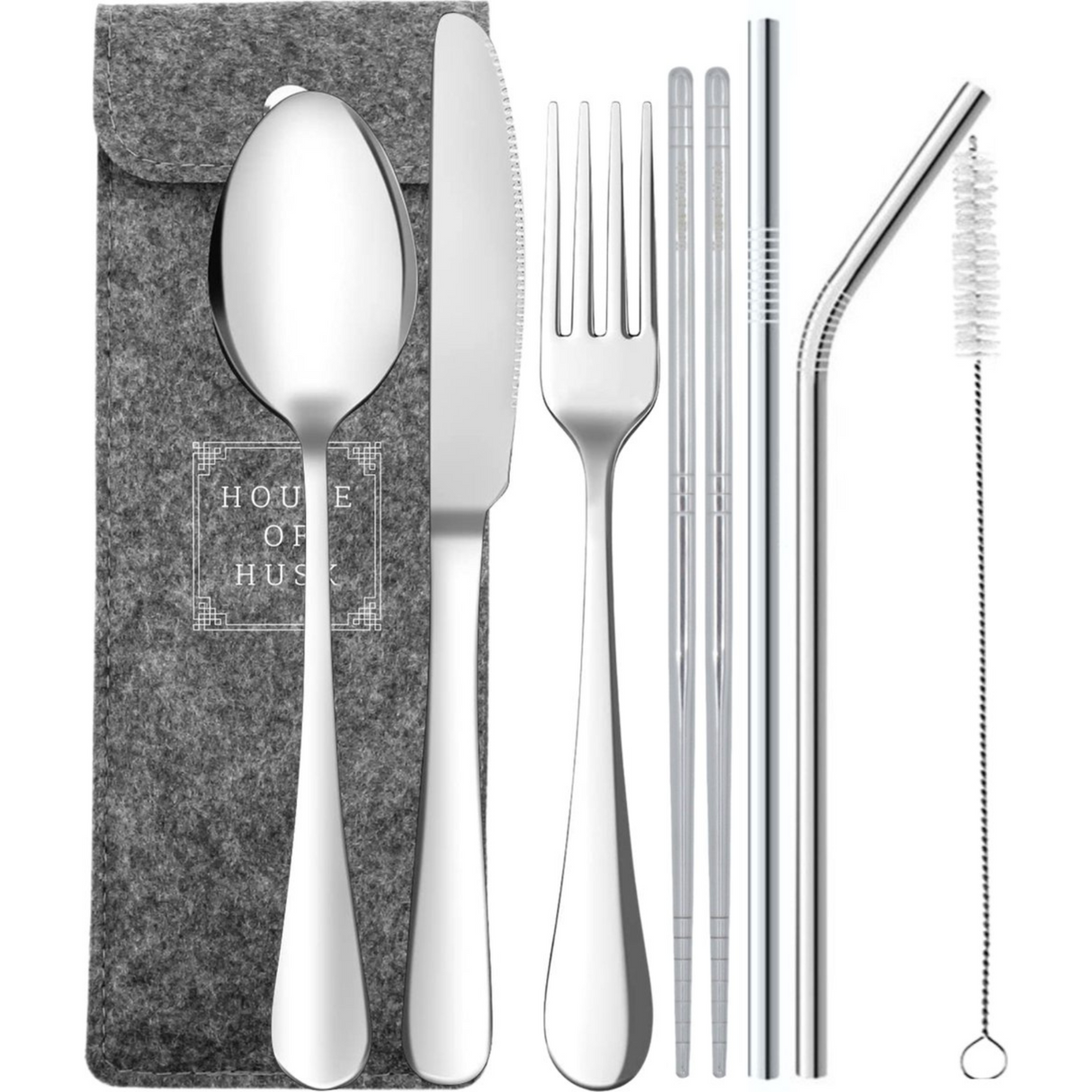 Reisbestek 7 Delig Zilver