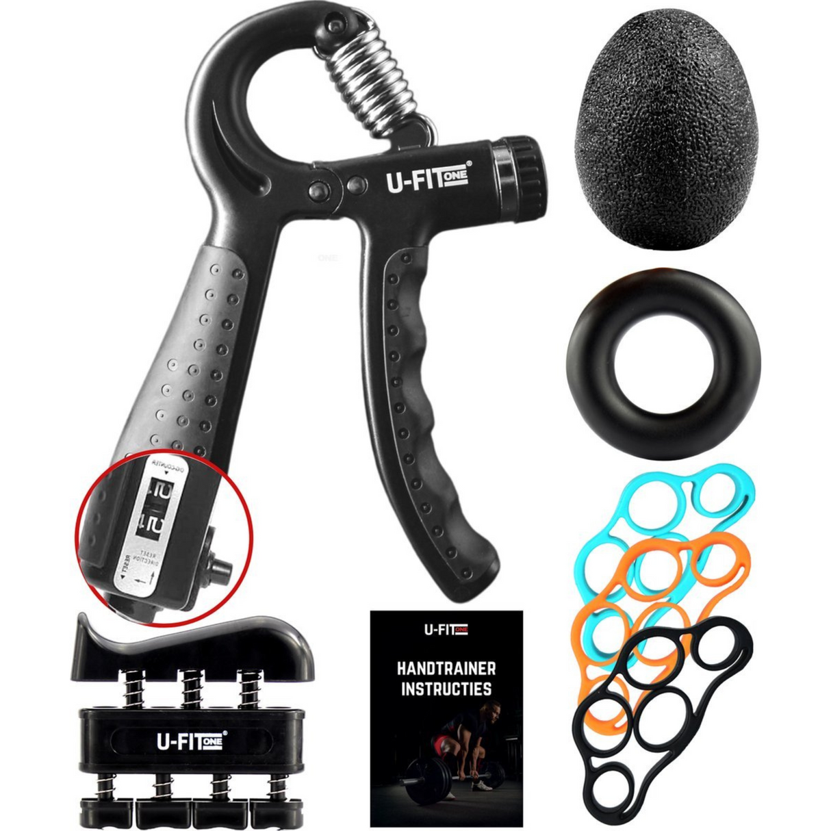 Teller Handtrainer 10-60kg 7 Delige Set