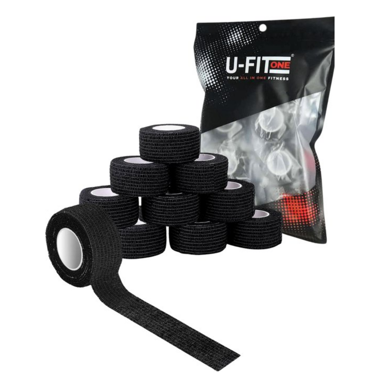 Grip Tape Zwart 16stuks 2.5cm x 4.5m