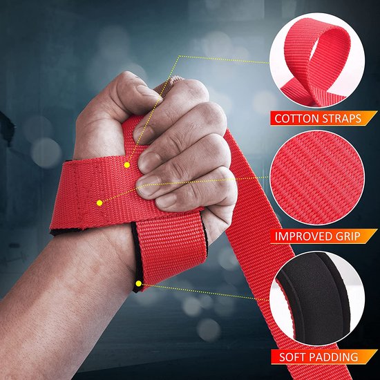 Lifting Straps Rood