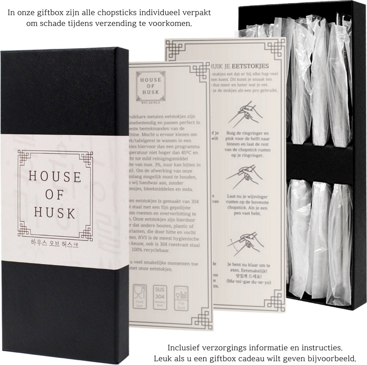Chopstick Set Zwart
