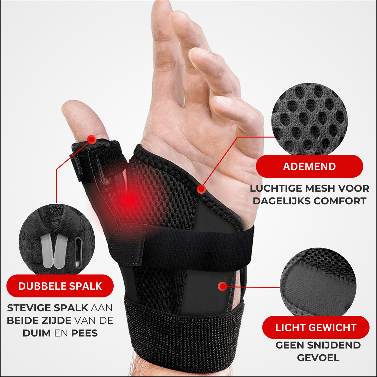 Duimbrace Zwart