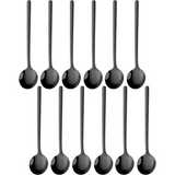 Theelepels 13cm Zwart 12 Stuks