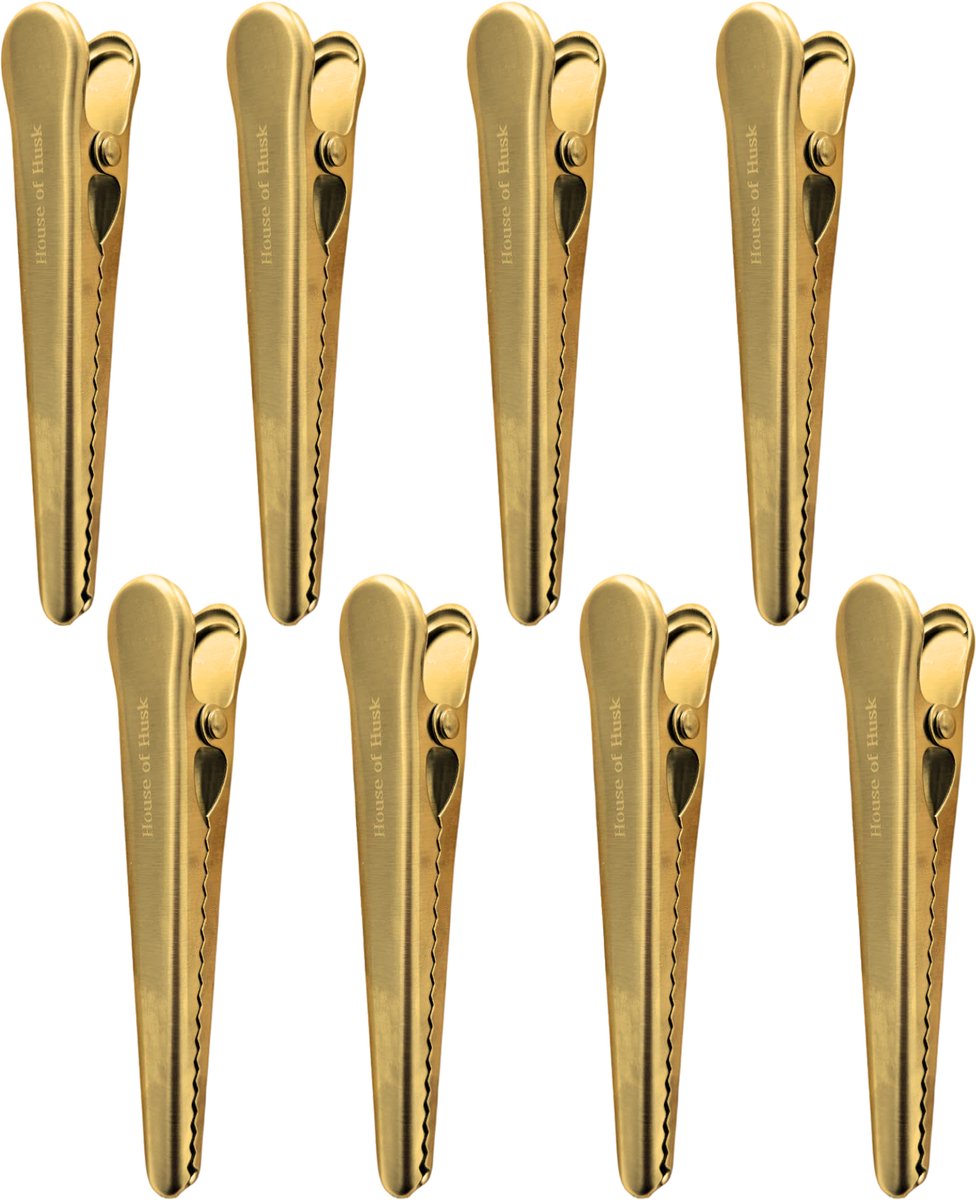 Vershoudclips Goud 112mm 8 Stuks