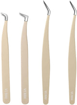 Wimperextension Pincet Set Beige