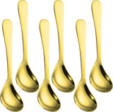 Korte IJslepels 15cm Goud