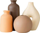 Keramieke Vazen Set Klein 4 Stuk Bruin