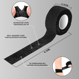 Grip Tape Zwart 16stuks 2.5cm x 4.5m