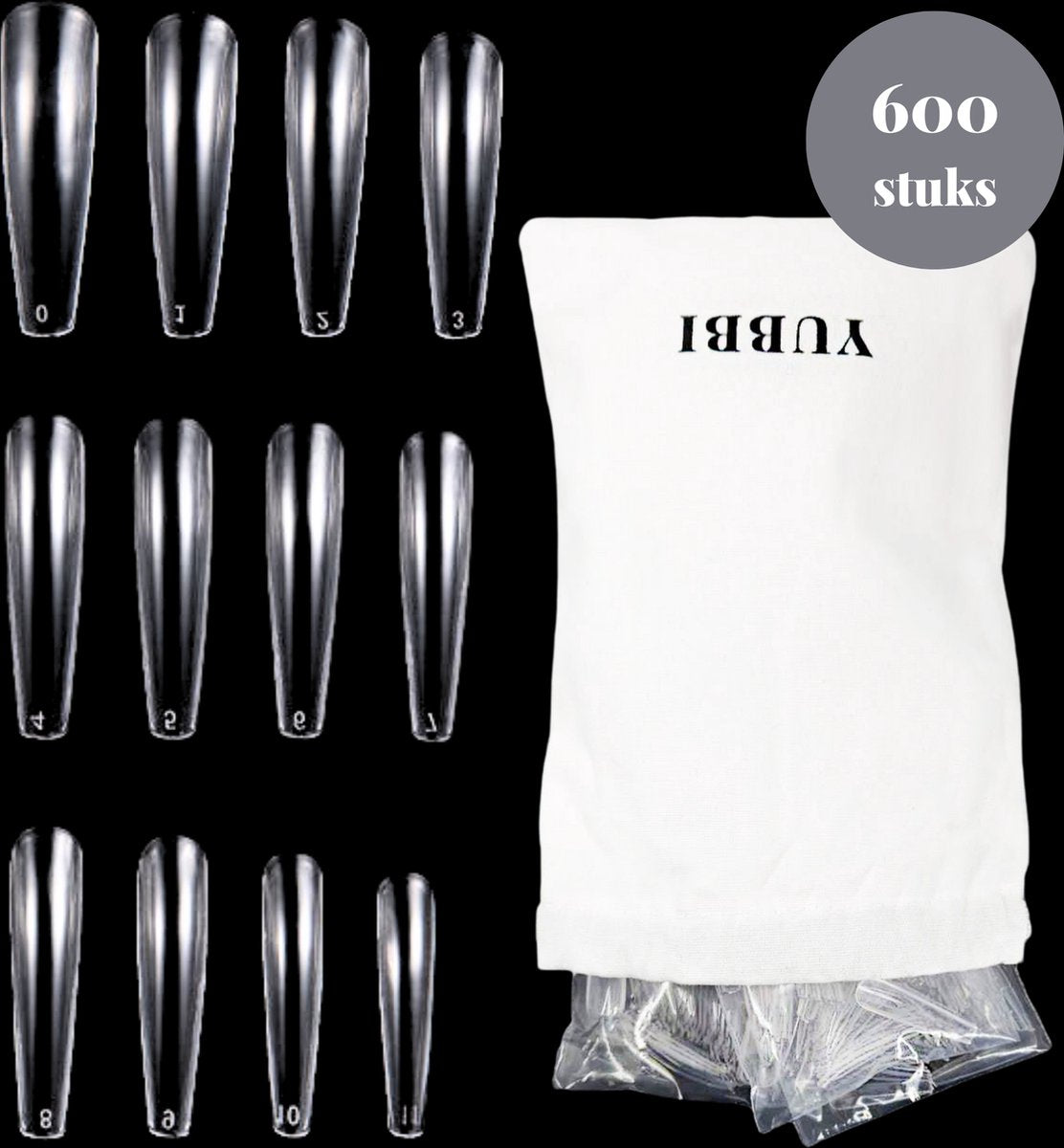 Transparante Nagel Tips 600 stuks