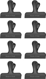 Vershoudclips Zwart 56mm 8 Stuks