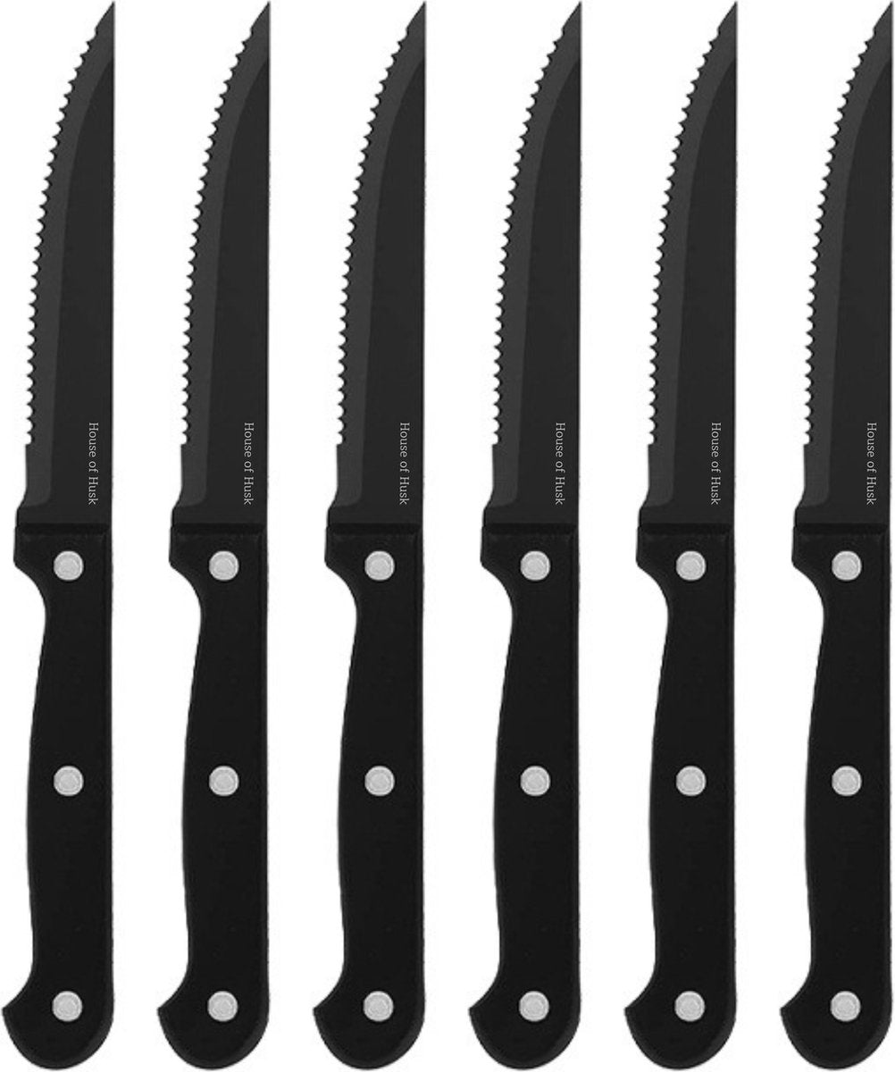 Steakmessen Zilver 6 Stuks