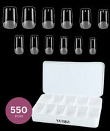 YUBBI Soft Gel Tips Short Square 550 Stuks