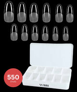 YUBBI Soft Gel Tips Medium Oval 550 Stuks
