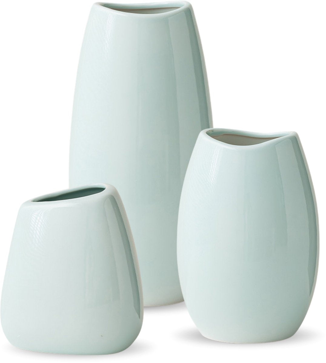 Keramieke Vazen Set Klein 3 Stuks Groen