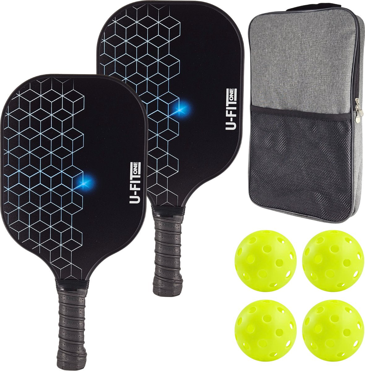 Pickleball Set met Ballen Blauw