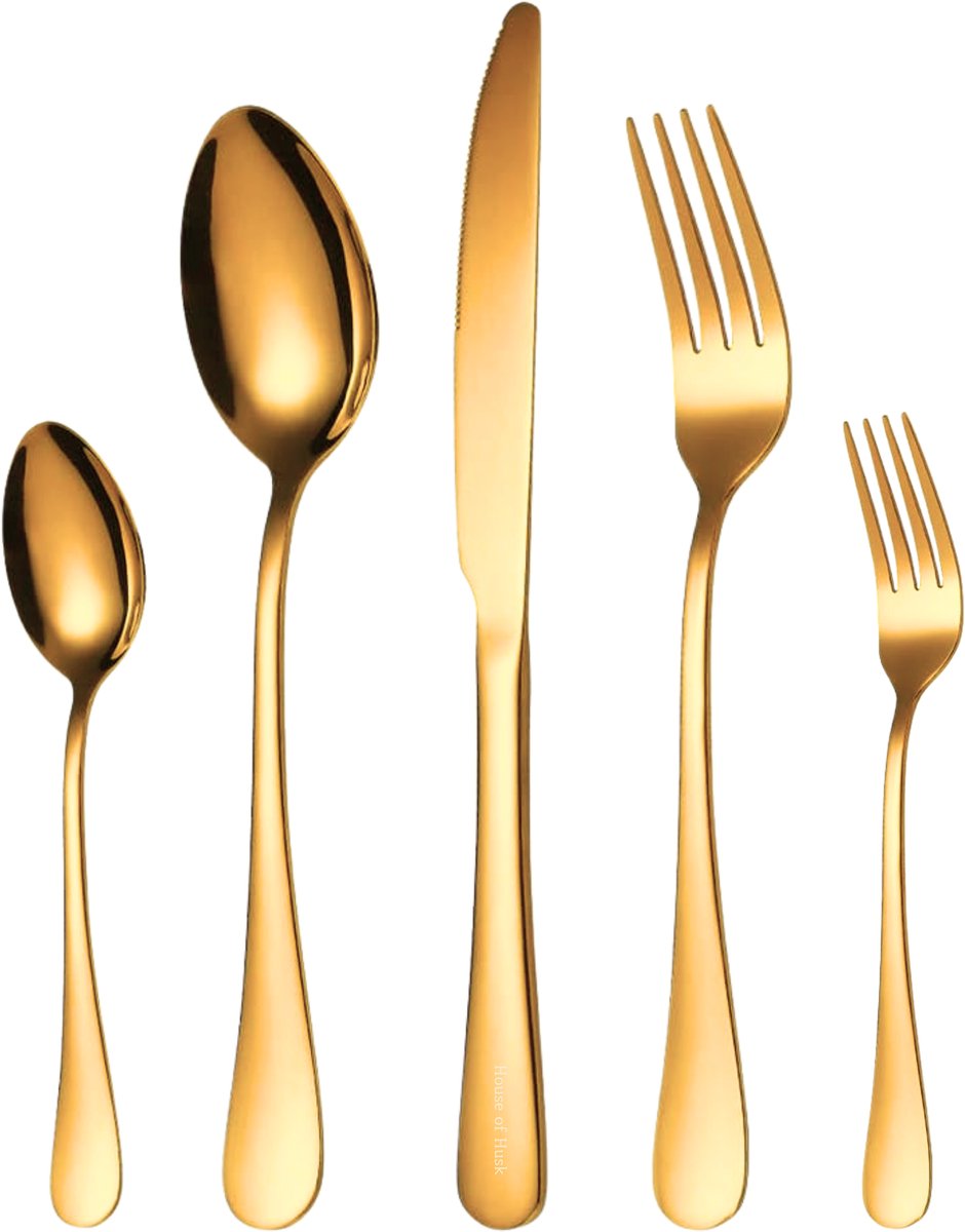 Bestekset 30 Delig Goud