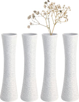 Keramieke Vazen Set Klein 4 Stuks Wit