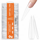 Extra Lange Soft Gel Tips 240 Stuks 'Full Cover'
