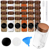 24 Glazen Kruidenpotjes