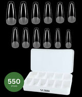 YUBBI Soft Gel Tips Long Coffin 550 Stuks