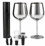 RVS Wijnglazen Set met Accesoires