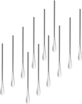 Matte Theelepels 13cm Zilver 12 Stuks