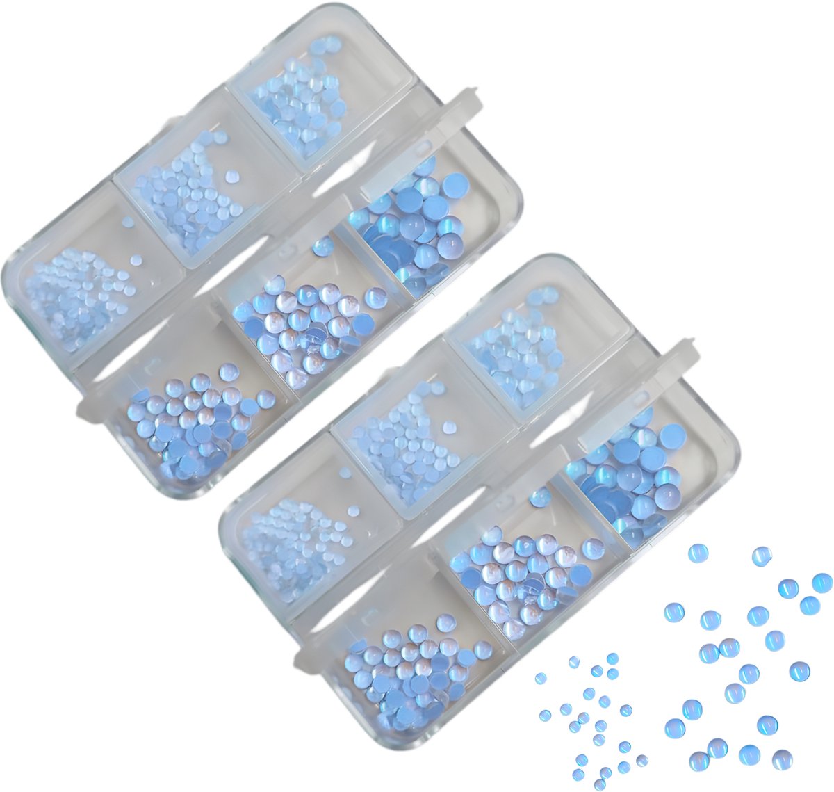 Nagel Glitter Art 2 Set Nr. 07 Baby Blue