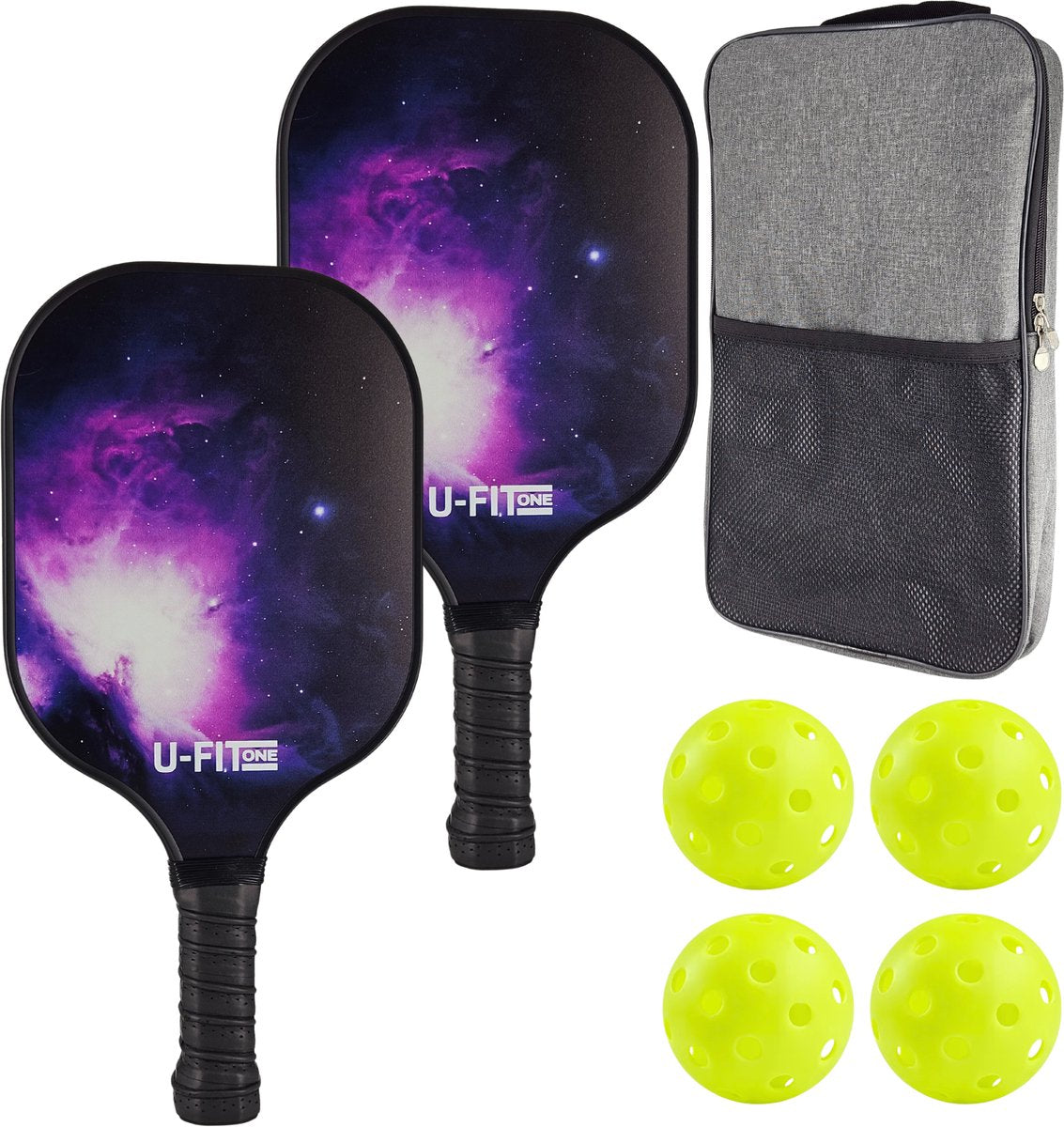 Pickleball Set met Ballen Paars