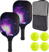 Pickleball Set met Ballen Paars