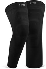 Lange Kniebrace Zwart 1 Paar