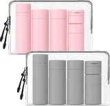 2 Sets Reisflesjes met Etui