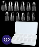 YUBBI Soft Gel Tips Medium Coffin 550 Stuks