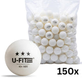 Pro 150ballen Tafeltennisballen 3 Star Wit