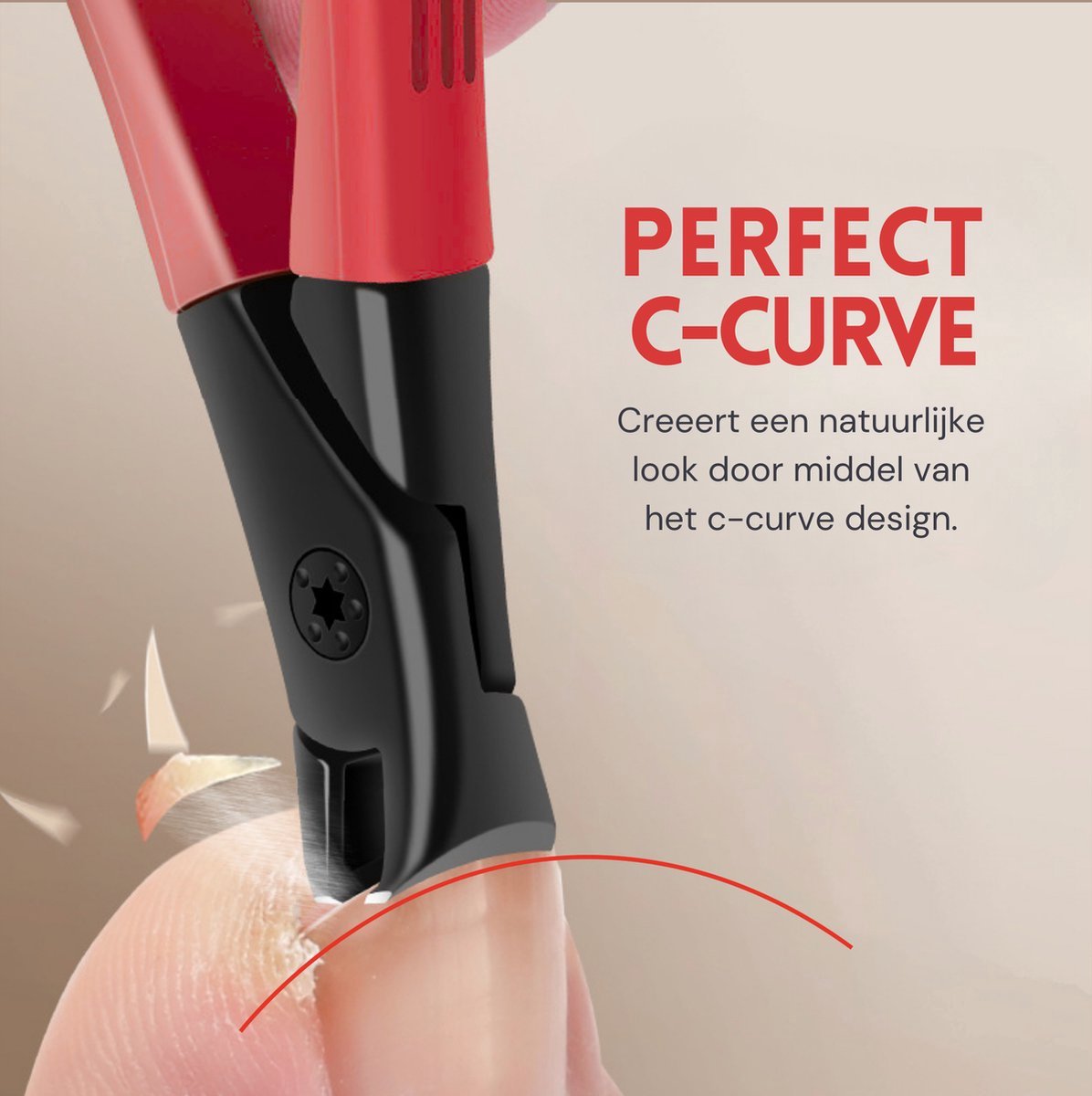 Nagelknipper Rood