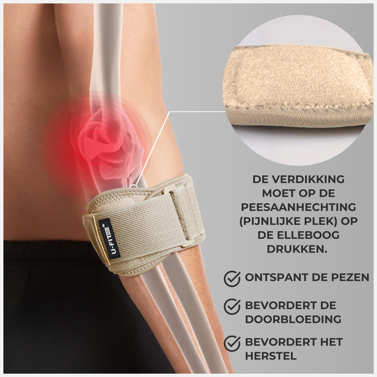 Brede Elleboog Brace 1 Stuk