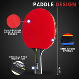 Premium Tafeltennis Batjes 4 Stuks 4 Star