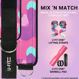 Ankle Straps Camouflage Paars