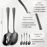 Opscheplepel Zwart Mix Set