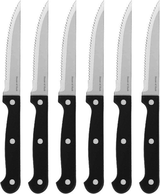 Steakmessen Zilver 6 Stuks
