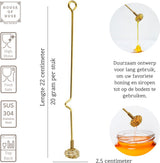 RVS Honinglepel 2 Stuks Set Goud