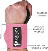 Wrist Wraps Roze 1 Paar